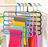 5 Layer Colorful Hanger, Multifunctional Clothes Hanger, Pants Hangers, Holders Trousers, Hanger Storage Rack, Clothes Hanger, Wardrobe Closet Organization, Clothing Hangers