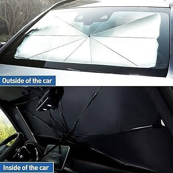 Foldable Car Windshield Sunshade Umbrella Heat Shield UV Protection For Front Windshield Interior Protection Rs 823