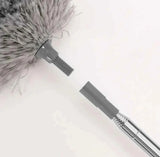 Extendable Feather Duster with Long Bendable Pole for High Ceiling and Ceiling Fan Cleaning