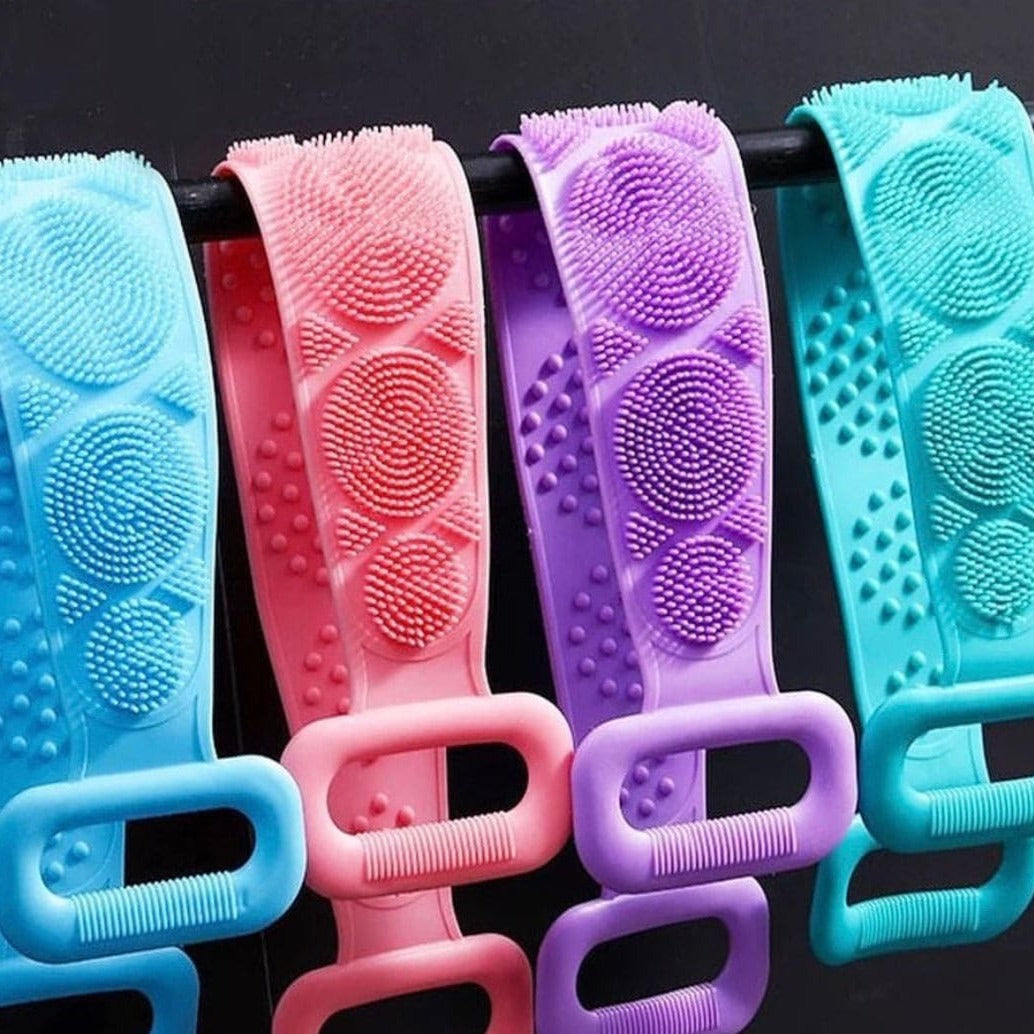 Silicone Back Scrubbing Belt, Silicone Back Towel Scrubber, Body Sponge Silicon Brush Bath Towel, Skin Care Brushes
