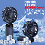 Foldable 5-Speed Rechargeable Portable Mini Fan